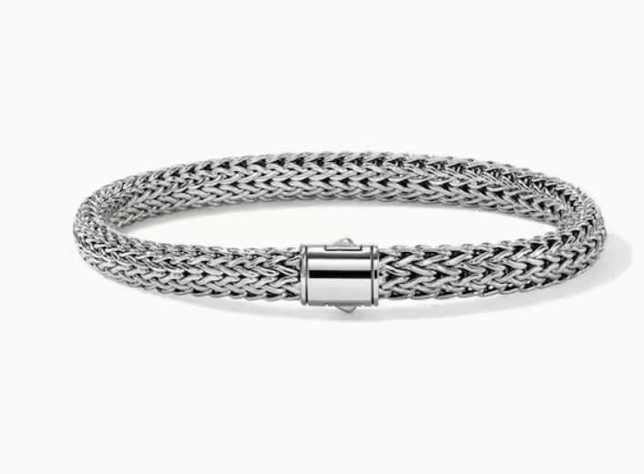 John Hardy Polished Silver Sterling Silver Chain Bracelet