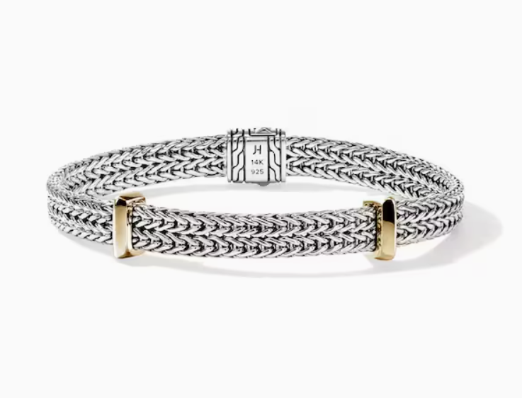 John Hardy 14K Two-Tone Sterling Silver Chain Bracelet