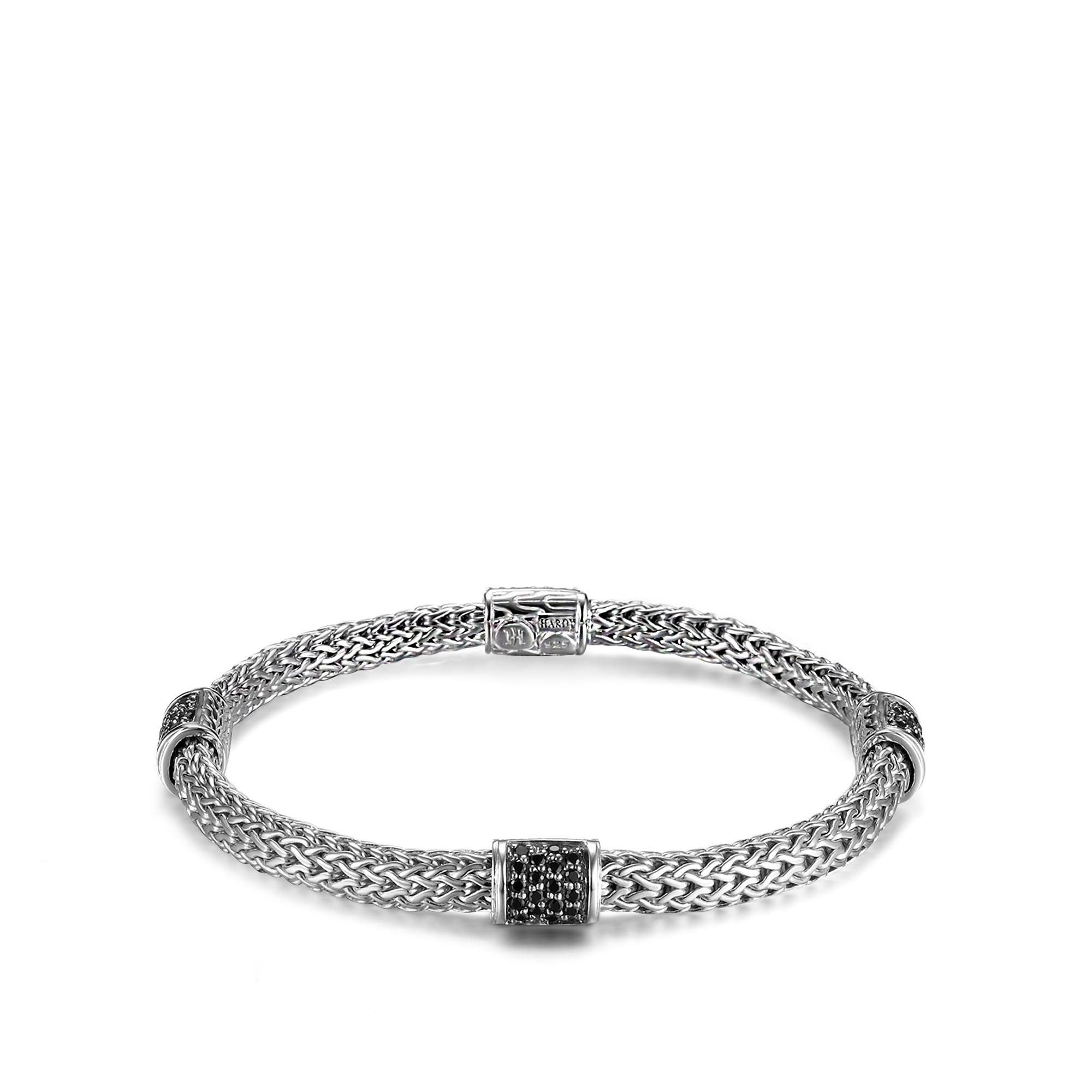 John Hardy Sapphire Polished Sterling Silver Chain Bracelet