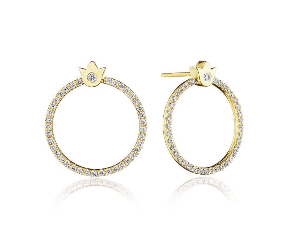 Verragio Diamond in 18K Polished Yellow Gold Post Earrings