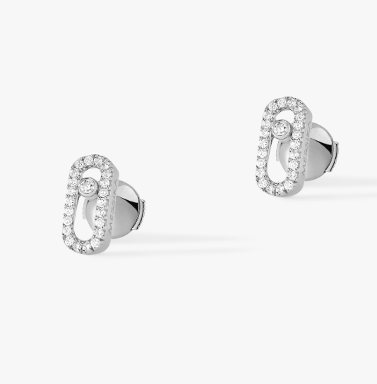 Messika Move Link Diamond Ring In 18K White Gold