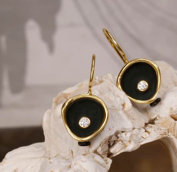 Sarah Graham Diamond in 18K Polished Yellow Gold Post Earrings