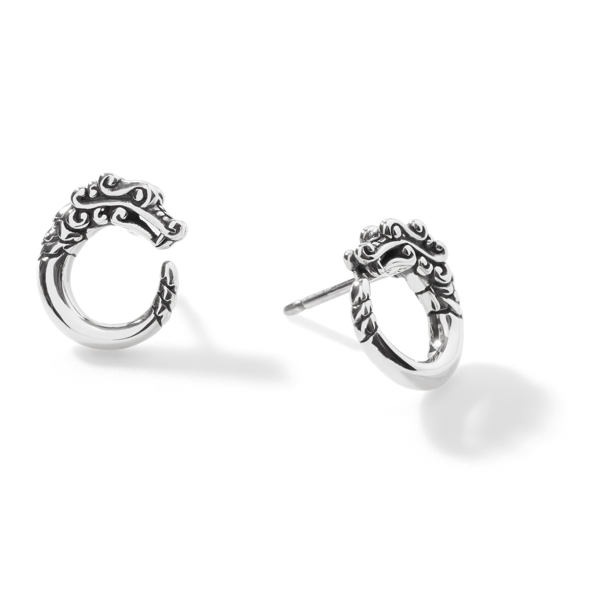 John Hardy White Sterling Silver Stud Earrings