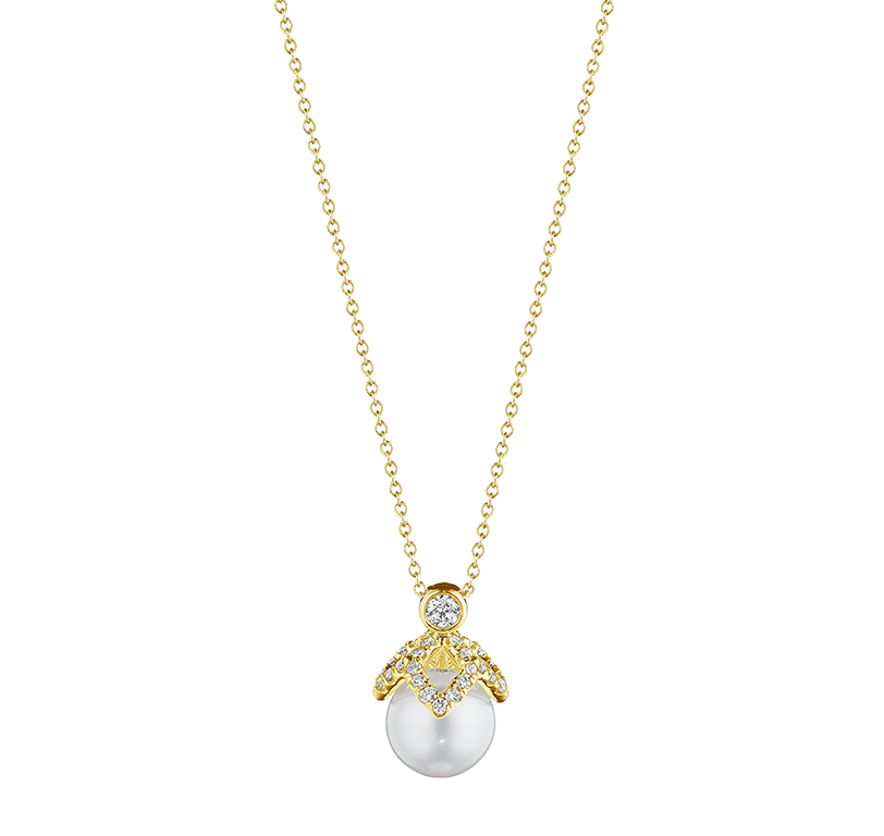 Verragio Diamond 18K Polished Yellow Gold Pendant Necklace