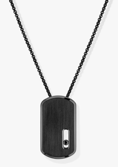 Messika Move Diamond Titanium Pendant Necklace