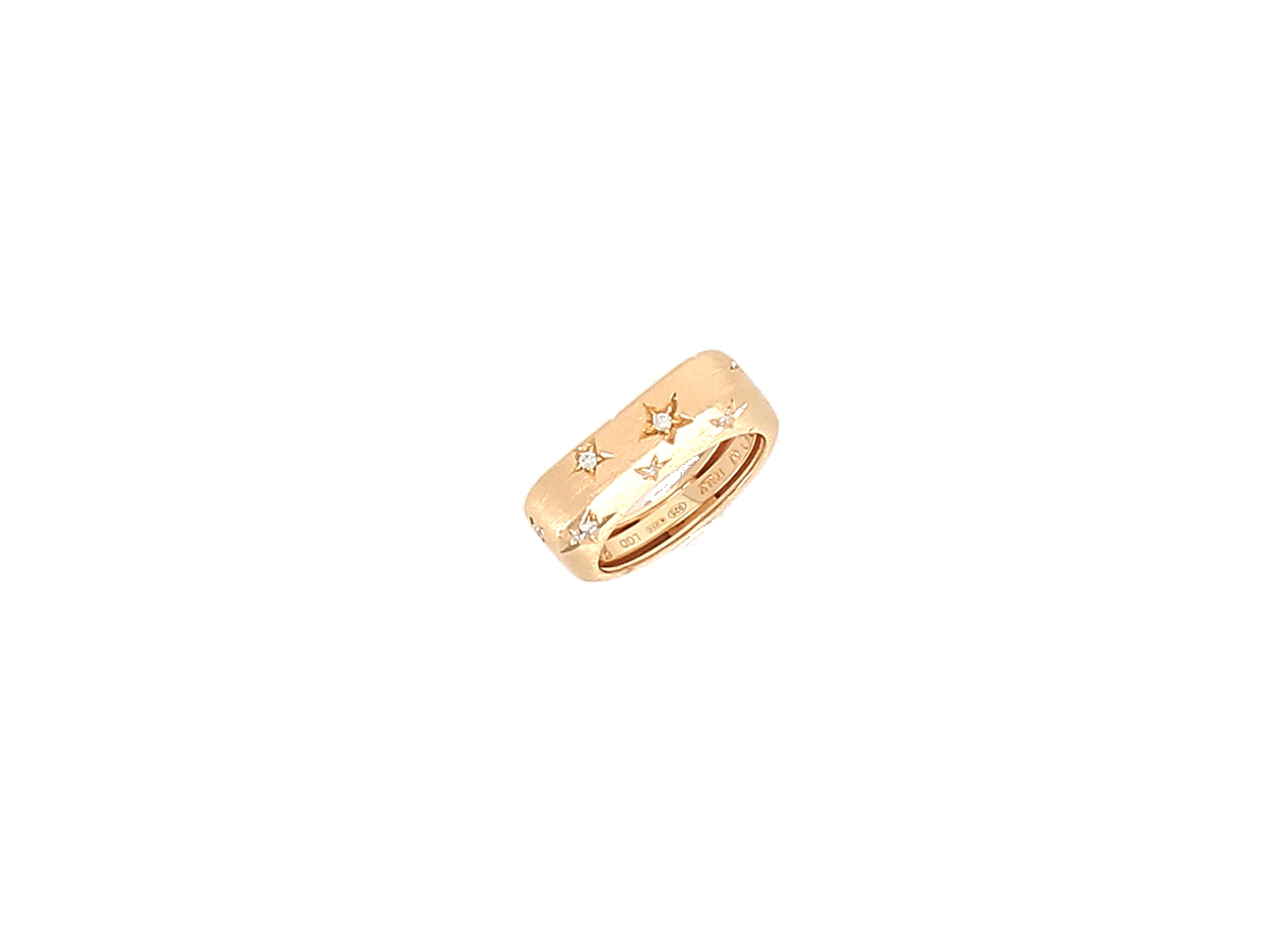Pesavento Diamond 18K Matte Yellow Vermeil Band Ring