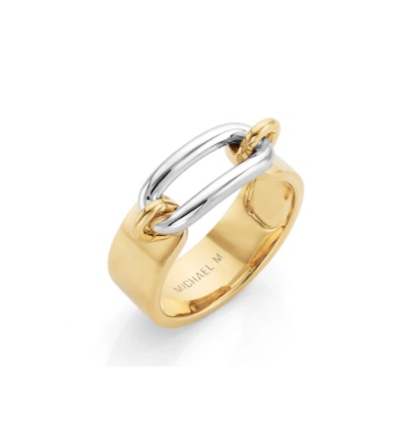 Michael M 18K Polished Yellow Gold Band Ring